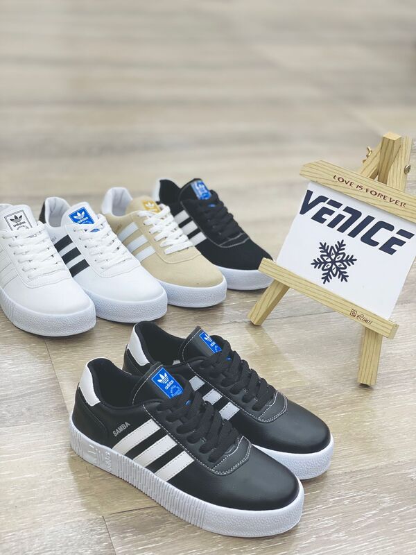 Adidas black leather boots online